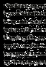 Desky na noty B4 s partiturou černé